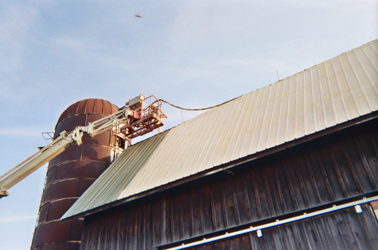 Agricultural foam roof job