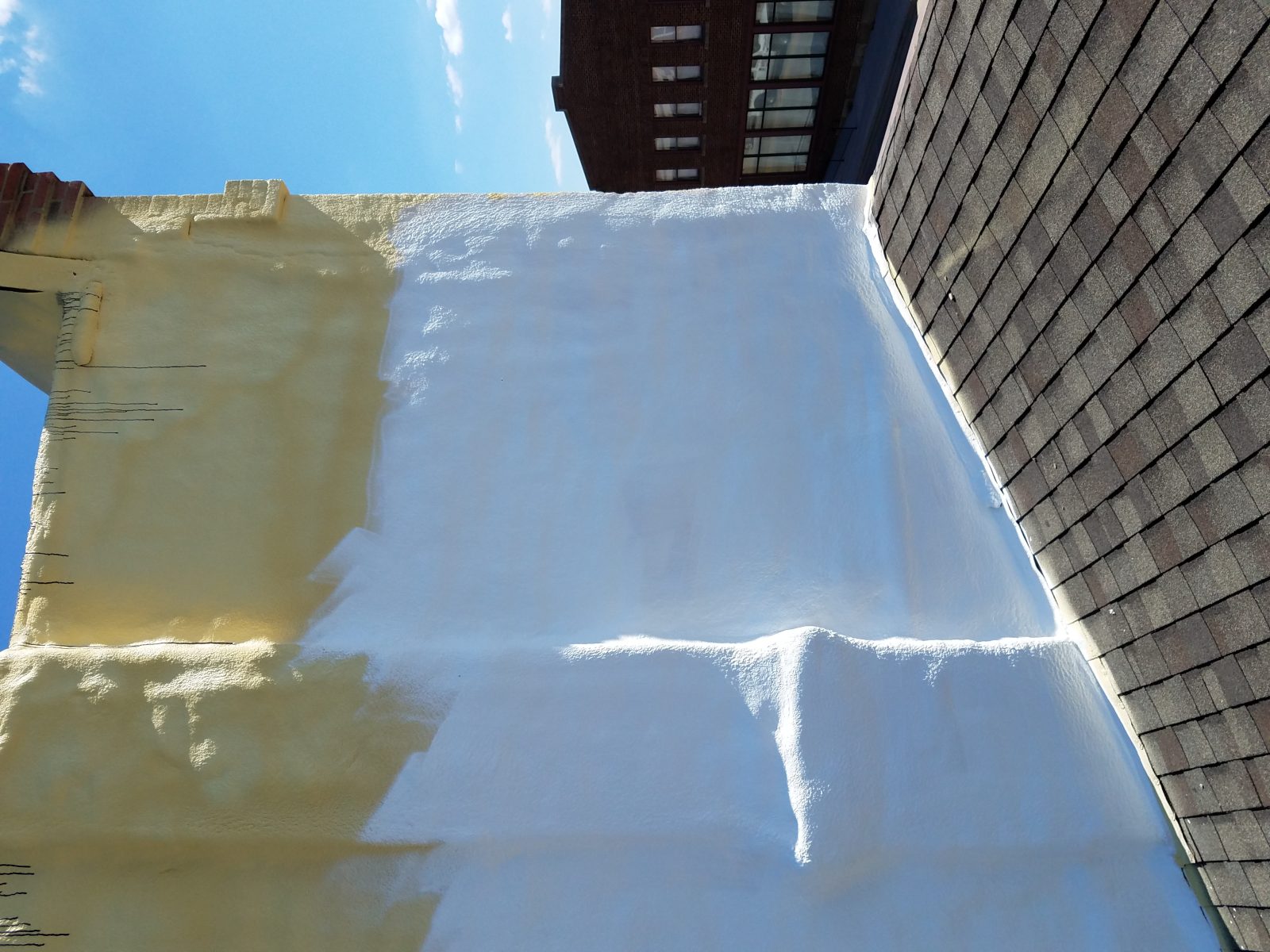 Foam application on large project